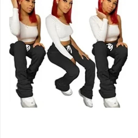 NWT Gray Stack Pants - Picture 2 of 3